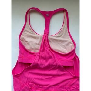 Lululemon Bright Pink Tank Top with Built in Bra Size XS